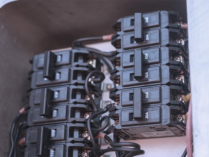 Residential main electrical panel service and upgrade work